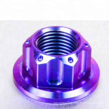 M18 M20 Gr2 Gr5 Anodized Titanium 12 Point Flange Nut